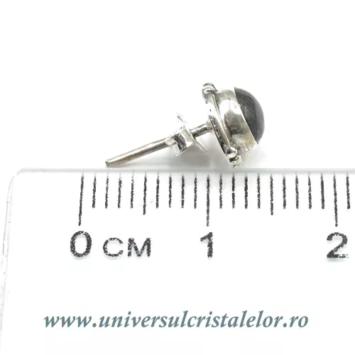Cercei labradorit cabochon rotund Cercei labradorit cabochon rotund
