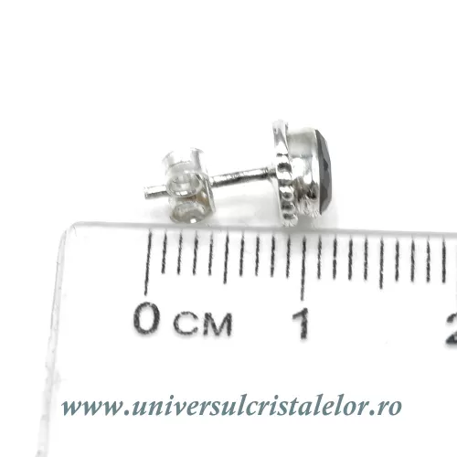 Cercei labradorit oval fatetat - 6/7,5mm Cercei labradorit oval fatetat - 6/7,5mm