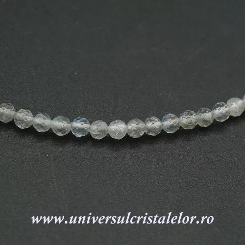 Colier labradorit rotund fatetat - 3,5 mm Colier labradorit rotund fatetat - 3,5 mm