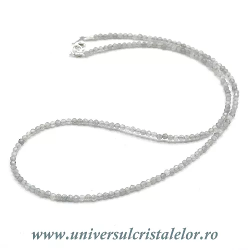 Colier labradorit rotund fatetat - 2.6 mm Colier labradorit rotund fatetat - 2.6 mm