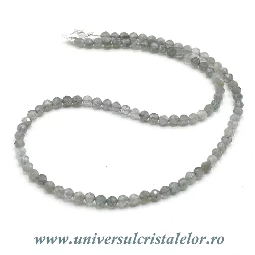 Colier labradorit rotund fatetat - 4,6 mm Colier labradorit rotund fatetat - 4,6 mm