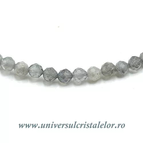 Colier labradorit rotund fatetat - 4,6 mm Colier labradorit rotund fatetat - 4,6 mm