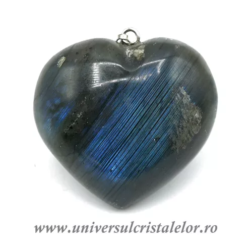Pandantiv labradorit inima unicat m2