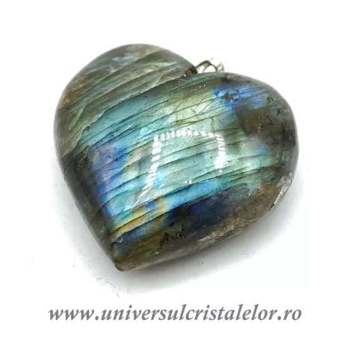 Pandantiv labradorit inima unicat m2