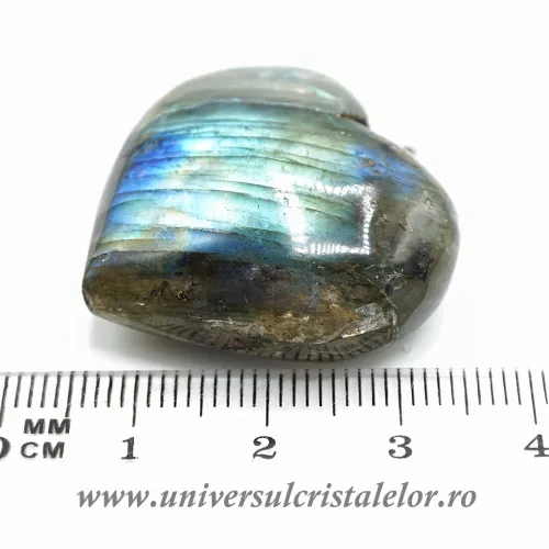 Pandantiv labradorit inima unicat m2