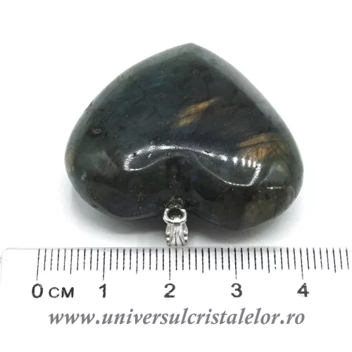 Pandantiv labradorit inima unicat m2 Pandantiv labradorit inima unicat m2