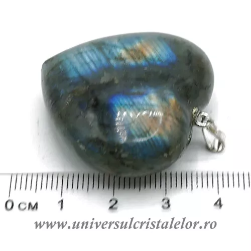 Pandantiv labradorit inima unicat m4