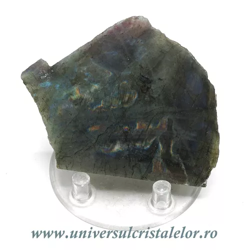 Labradorit slefuit pe o parte unicat m12 Labradorit slefuit pe o parte unicat m12