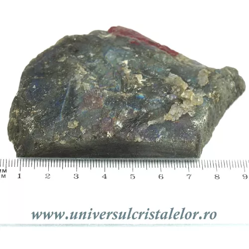 Labradorit slefuit pe o parte unicat m12 Labradorit slefuit pe o parte unicat m12