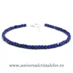 Bratara lapis lazuli cub fatetat - 3mm Bratara lapis lazuli cub fatetat - 3mm