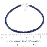 Bratara lapis lazuli cub fatetat - 2.5 mm