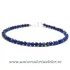 Bratara lapis lazuli rotund fatetat - 3.3 mm