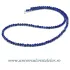 Colier lapis lazuli rotund fatetat - 3.2 mm