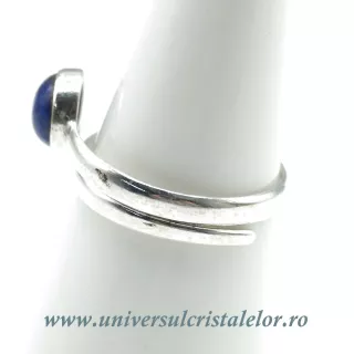 Inel lapis lazuli rotund reglabil