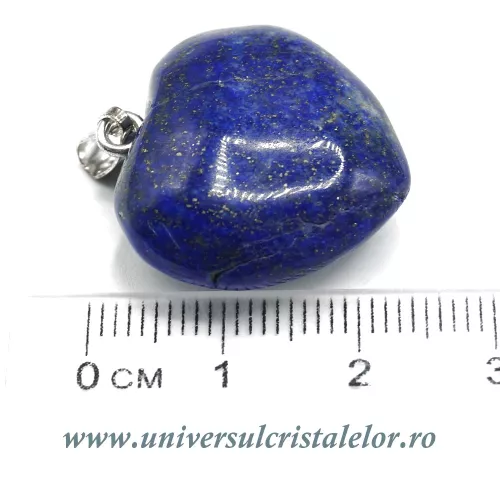 Pandantiv lapis lazuli inima