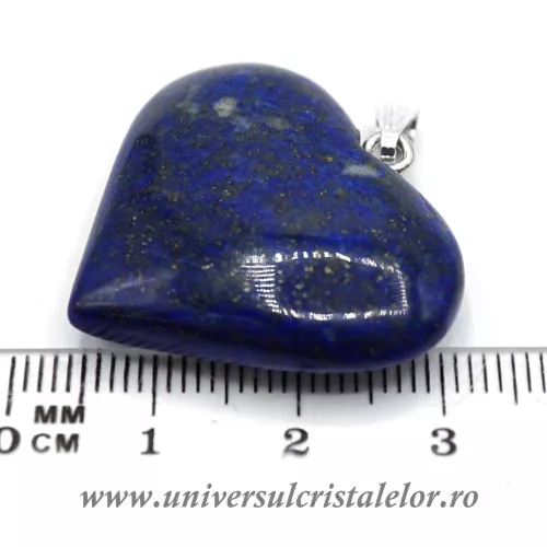 Pandantiv lapis lazuli inima