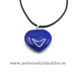Pandantiv lapis lazuli inima cu snur si cutie Pandantiv lapis lazuli inima cu snur si cutie