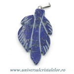 Pandantiv lapis lazuli frunza