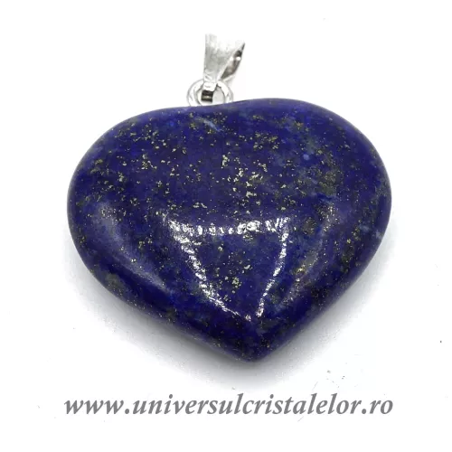 Pandantiv lapis lazuli inima