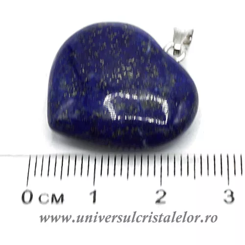 Pandantiv lapis lazuli inima