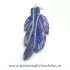 Pandantiv lapis lazuli frunza