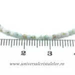 Bratara larimar rotund fatetat - 2,2mm