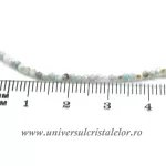 Colier larimar rotund fatetat - 2.2 mm