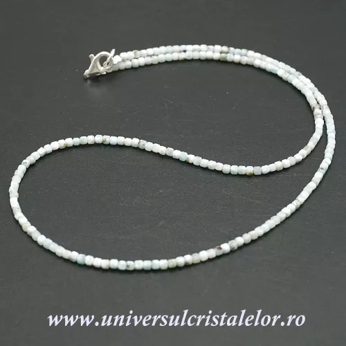 Colier larimar cub fatetat - 2.5 mm