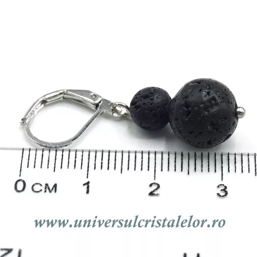 Cercei lava vulcanica rotund-10mm m03 Cercei lava vulcanica rotund-10mm m03