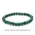 Bratara malachit rotund pe elastic - 6,5 mm