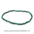 Bratara malachit rotund fatetat pe elastic - 3 mm