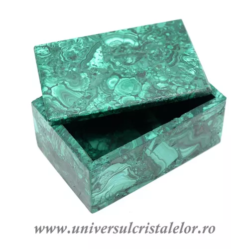 Caseta bijuterii malachit