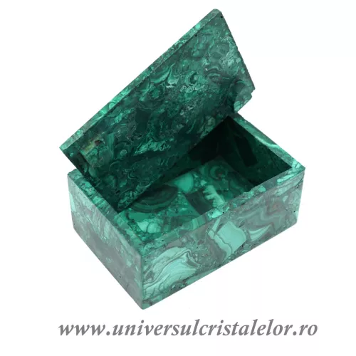 Caseta bijuterii malachit