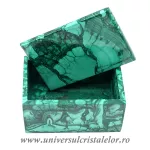 Caseta bijuterii malachit