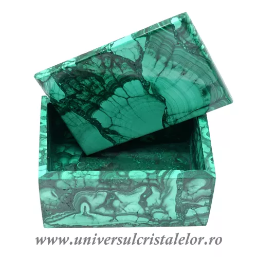 Caseta bijuterii malachit