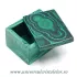 Caseta bijuterii malachit