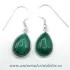 Cercei malachit lacrima