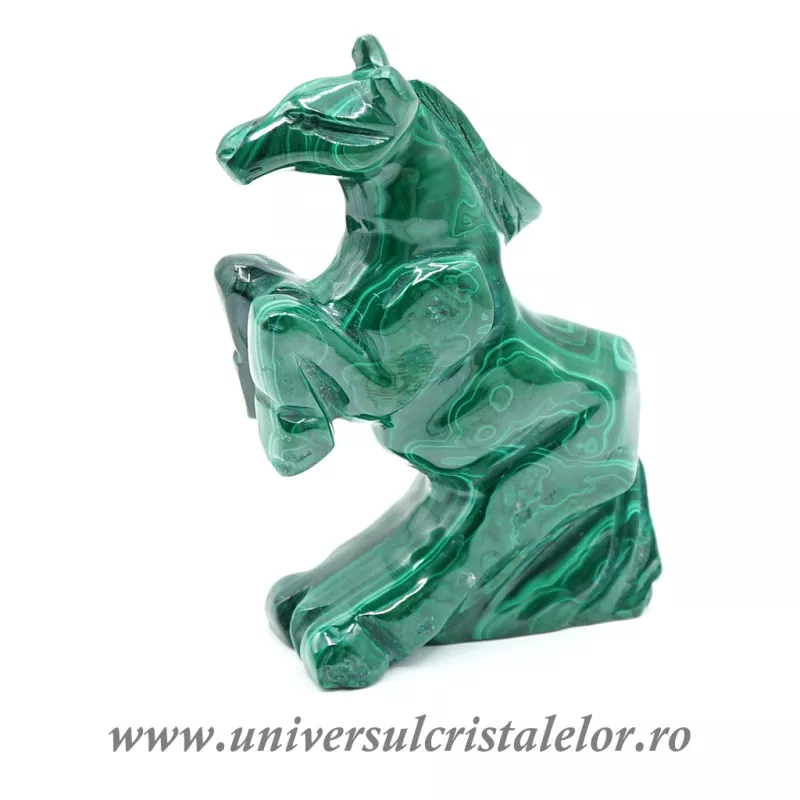 Figurina malachit cal Figurina malachit cal