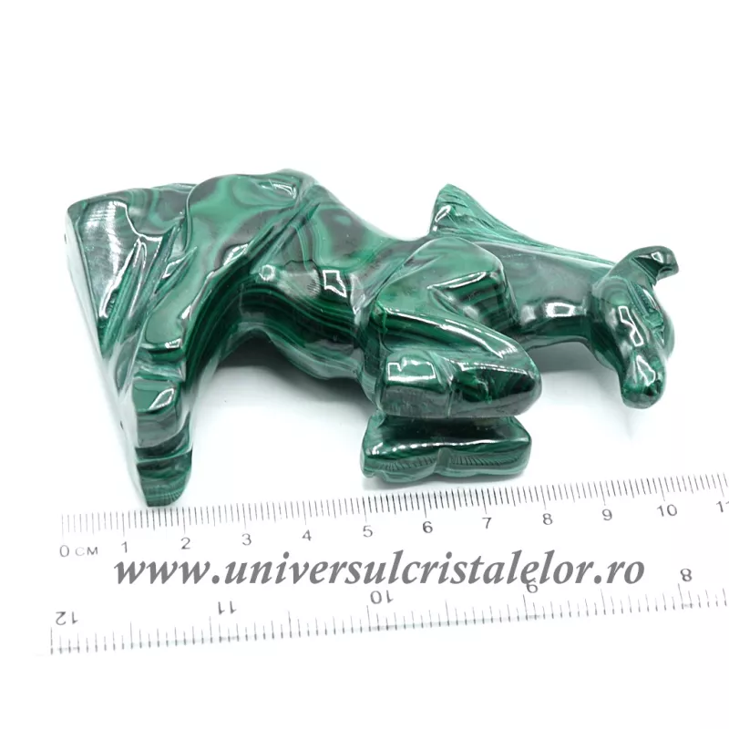 Figurina malachit cal Figurina malachit cal