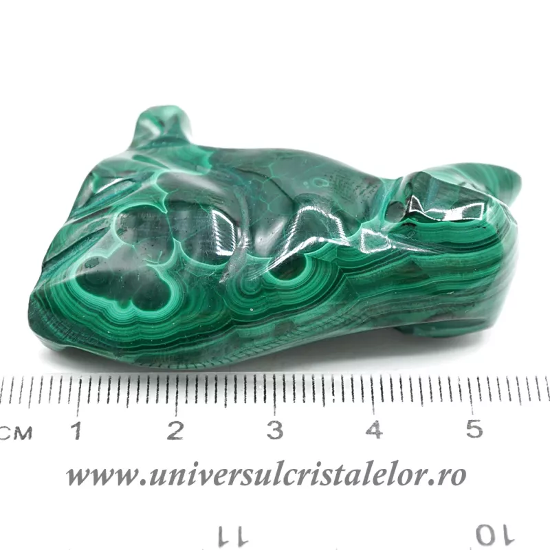 Figurina malachit caine