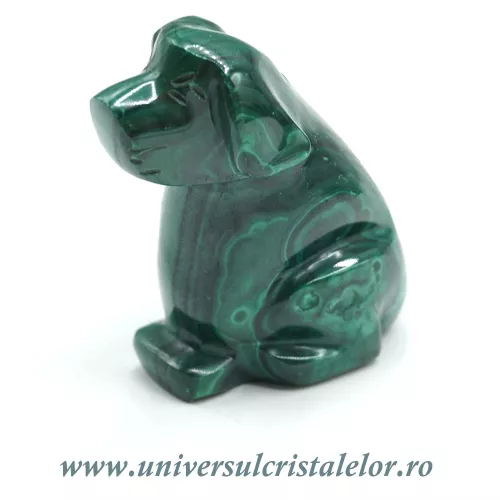 Figurina malachit caine Figurina malachit caine