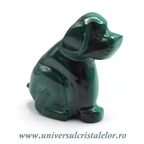 Figurina malachit caine Figurina malachit caine