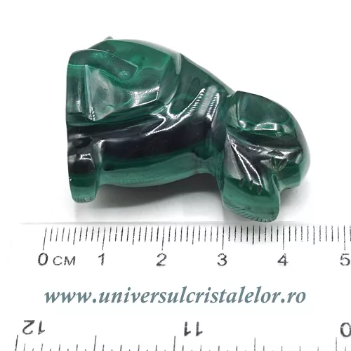 Figurina malachit caine Figurina malachit caine