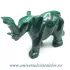 Figurina malachit elefant