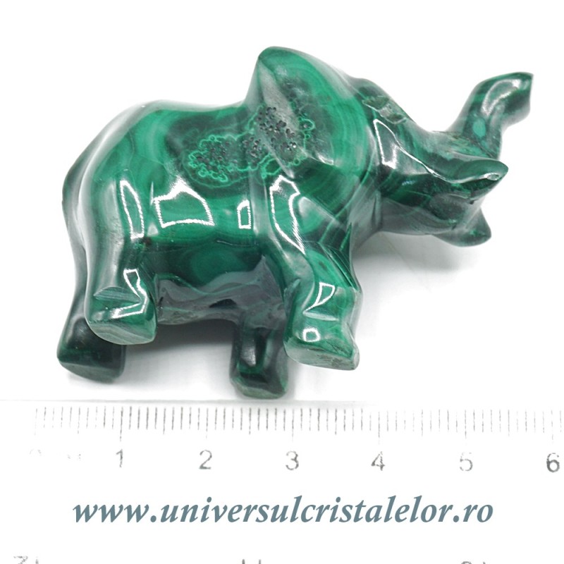 Figurina malachit elefant