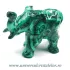 Figurina malachit elefant