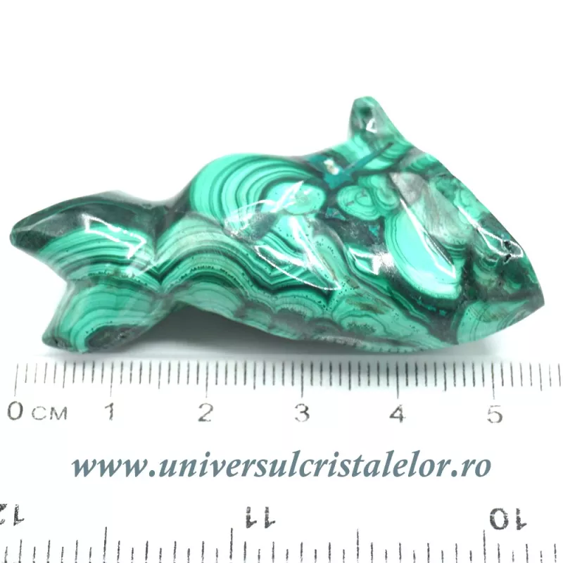 Figurina malachit pisica Figurina malachit pisica