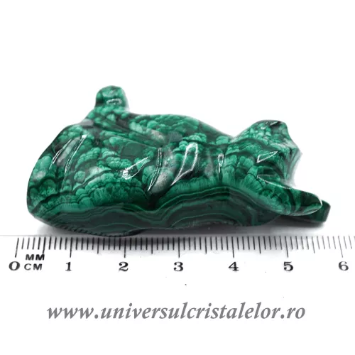 Figurina malachit pisica