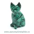Figurina malachit pisica