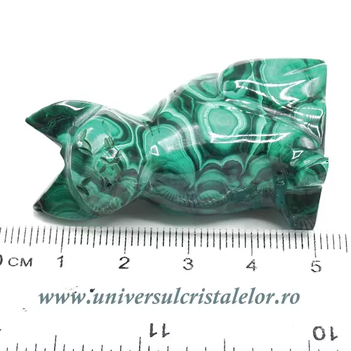 Figurina malachit pisica Figurina malachit pisica